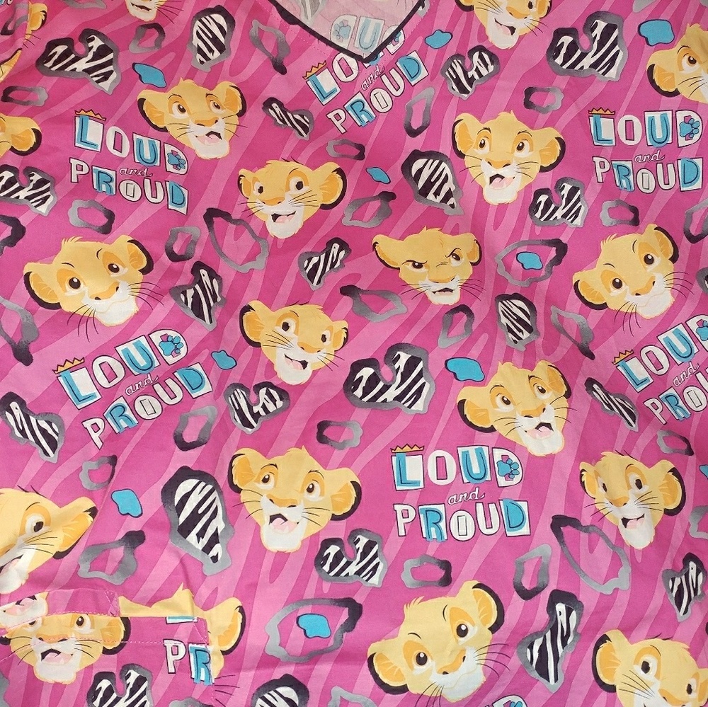 Disney scrub top